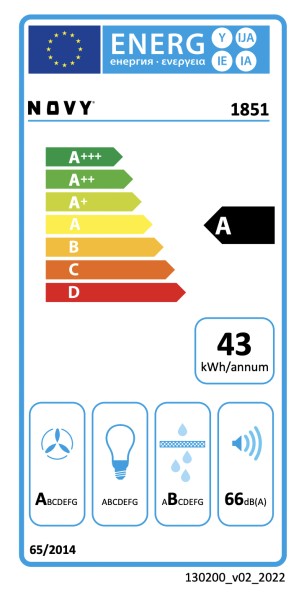 Taque de cuisson avec hotte intégrée Novy 1851 / Novy Easy 80 detail 6