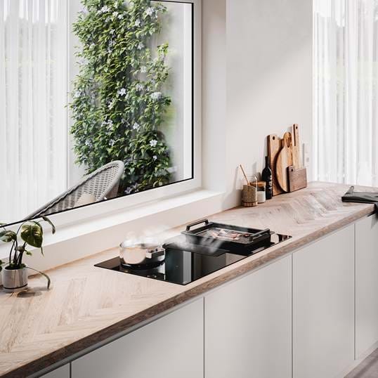 Kookplaat met ingebouwde dampafzuiging Novy 1861 / Novy Easy 80 detail 4