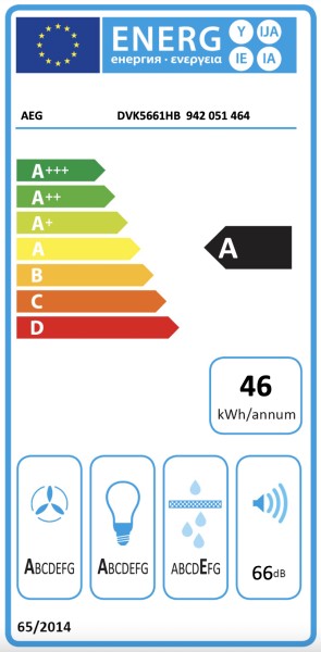 Dampkap wand/schouw AEG DVK5661HB detail 5