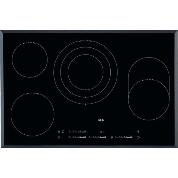 Taque de cuisson vitrocéramique AEG HK854870FB/-- vooraanzicht