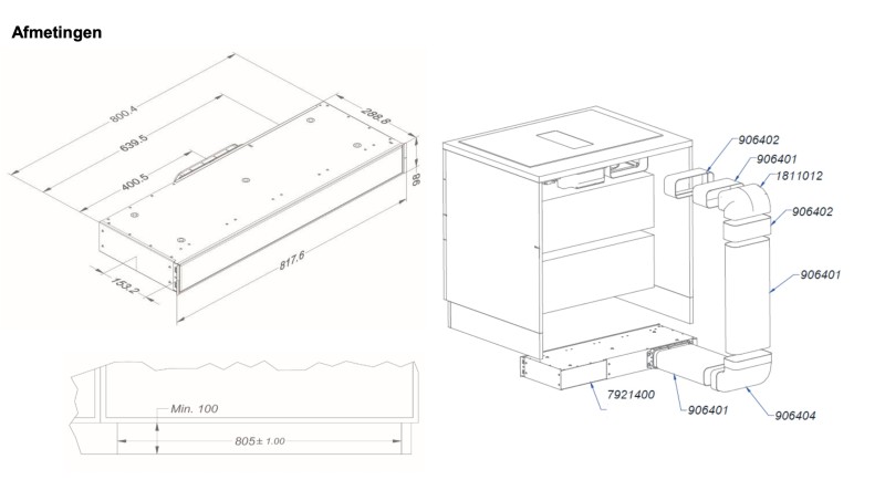 Hotte accessoires Novy 1811821 detail 1