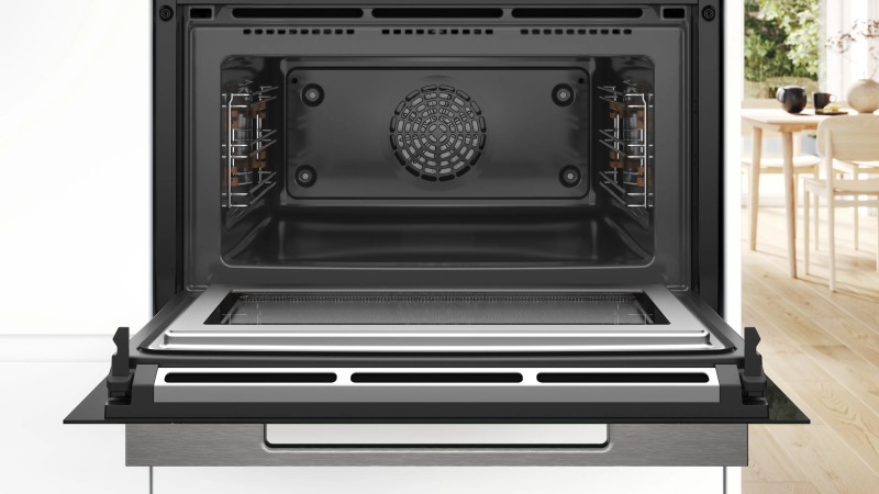 Combi : oven + microgolf Bosch CMG7761B1/zwart detail 1