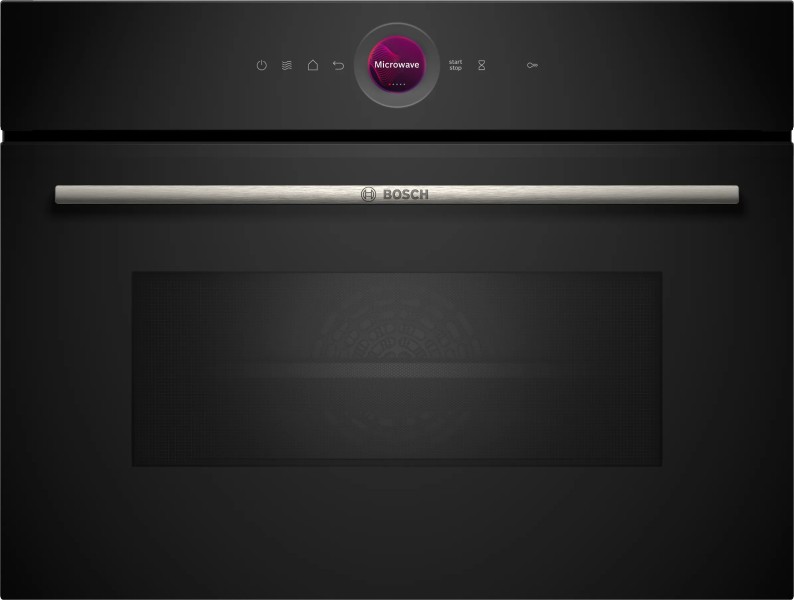 Microgolfoven inbouw met grill Bosch CEG732XB1 / ZWART vooraanzicht