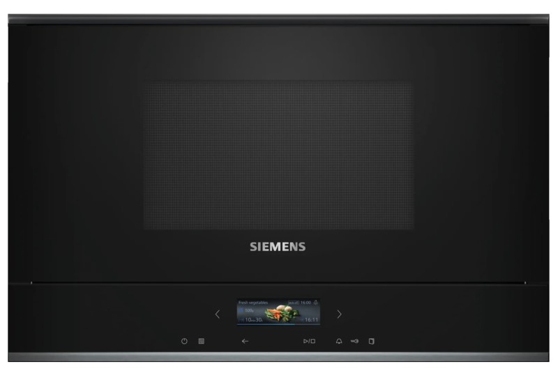 Micro-ondes sans grill Siemens BF722R1B1 / ZWART vooraanzicht