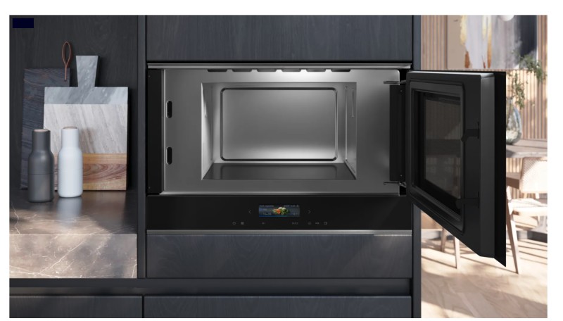 Microgolfoven inbouw zonder grill Siemens BF722R1B1 / ZWART detail 1