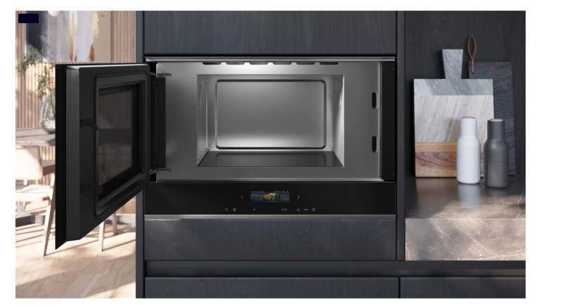 Microgolfoven inbouw zonder grill Siemens BF722L1B1 / ZWART detail 1