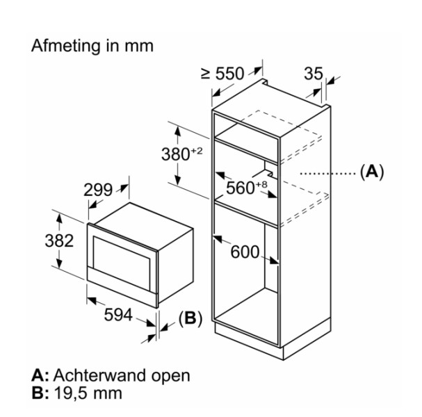 Micro-ondes avec grill Siemens BE732L1B1 / ZWART detail 2
