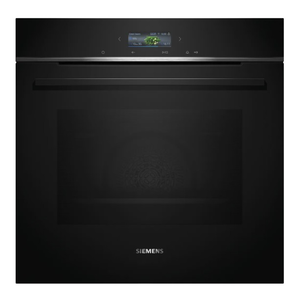 Multifunctie oven Siemens HB734G1B1/zwart vooraanzicht