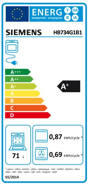 Multifunctie oven Siemens HB734G1B1/zwart detail 7