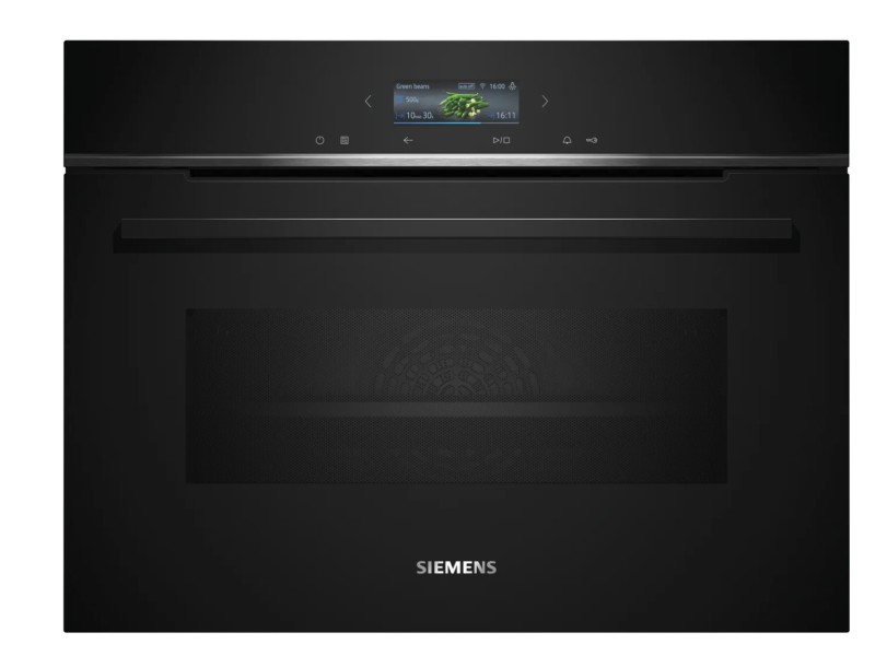 Combi : oven + microgolf Siemens CM724G1B1 vooraanzicht