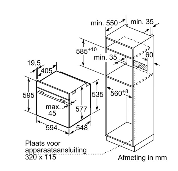Combi : oven + stoom Siemens HS736G1B1/zwart detail 6