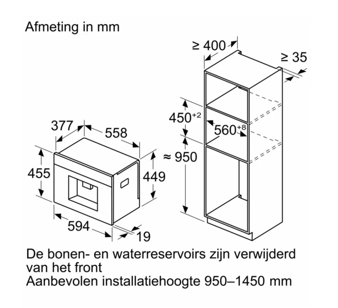 Koffie espresso Inbouw Siemens CT718L1B0 detail 1