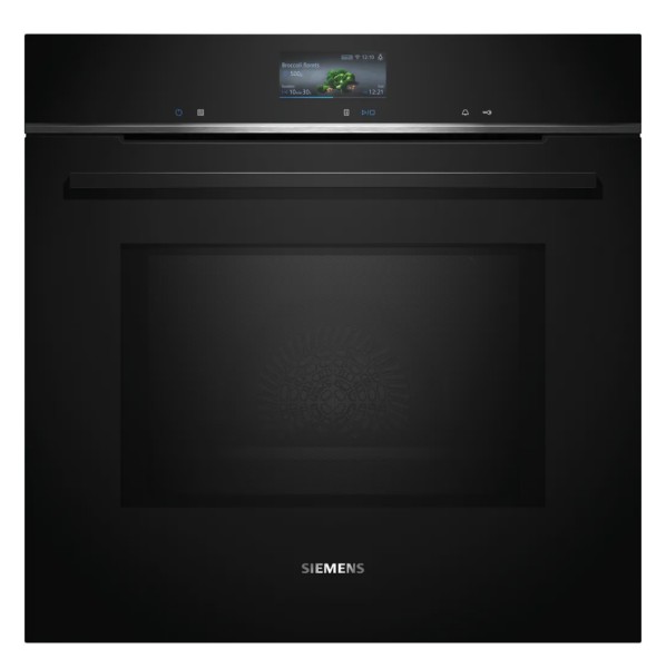 Combi : four + micro-ondes Siemens HM736GAB1/zwart vooraanzicht