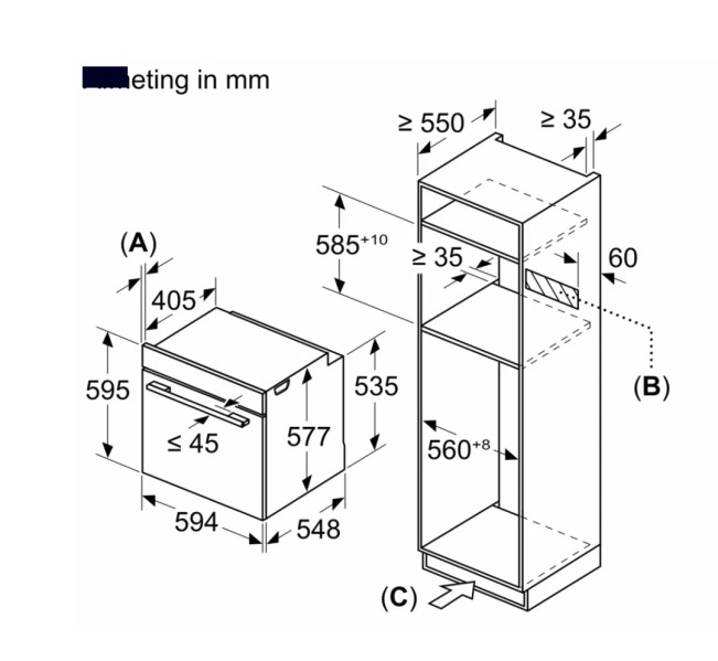 Combi : oven + microgolf Siemens HM736GAB1/zwart detail 6