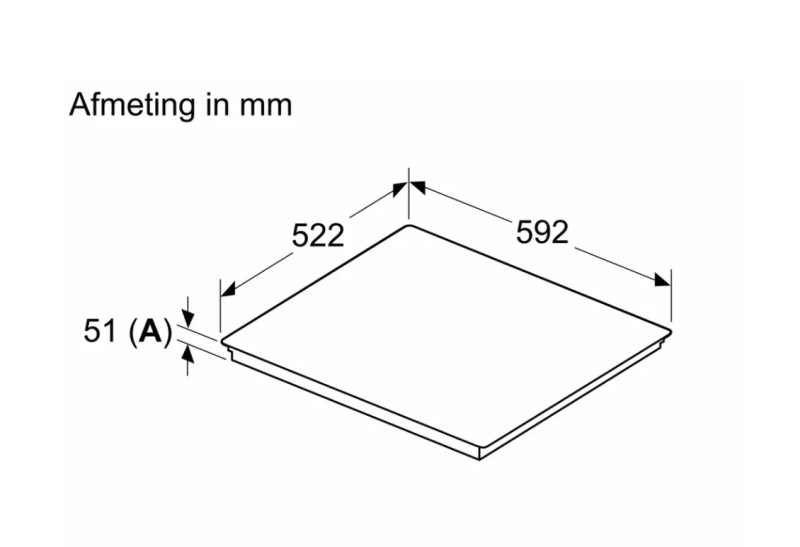 Taque de cuisson induction Siemens EH61RHEB1E detail 3