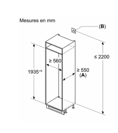 Combiné réfrigérateur/congélateur intégrable Siemens KI96NVFD0 detail 5