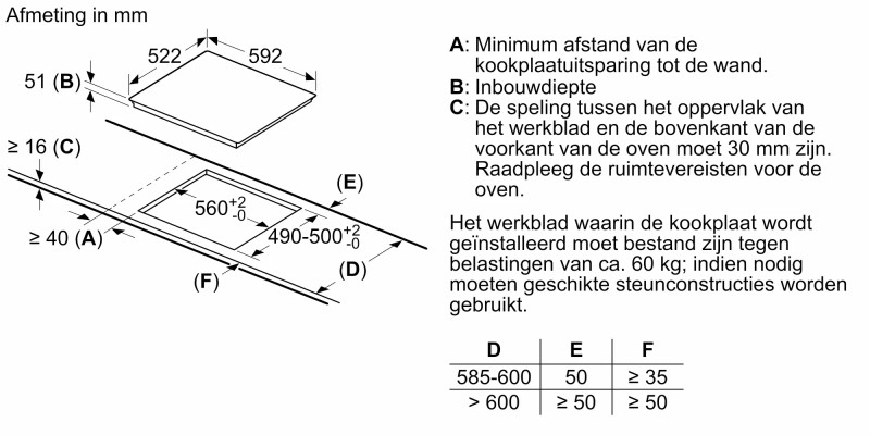 Kookplaat inductie Siemens EU611BEB5E/ beperkt vermogen detail 5