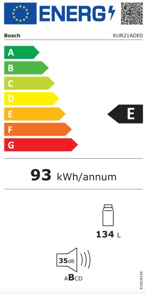 Koelkast inbouw onder werkblad Bosch KUR21ADE0 detail 5