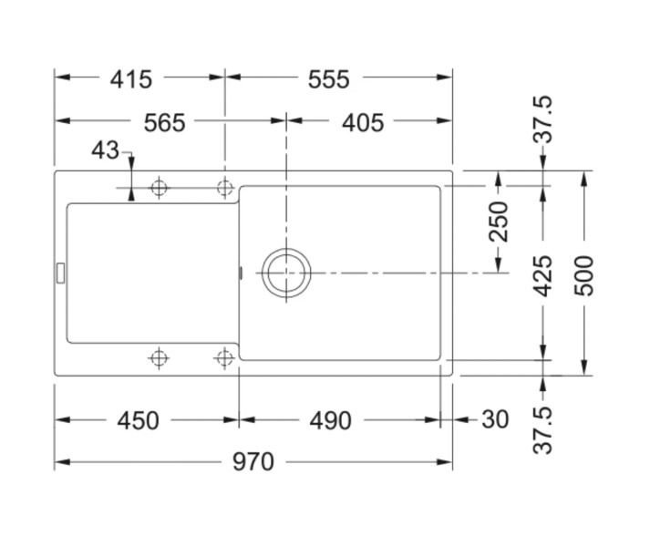 Evier 1 bassin Franke MRG611XLKR1 detail 1