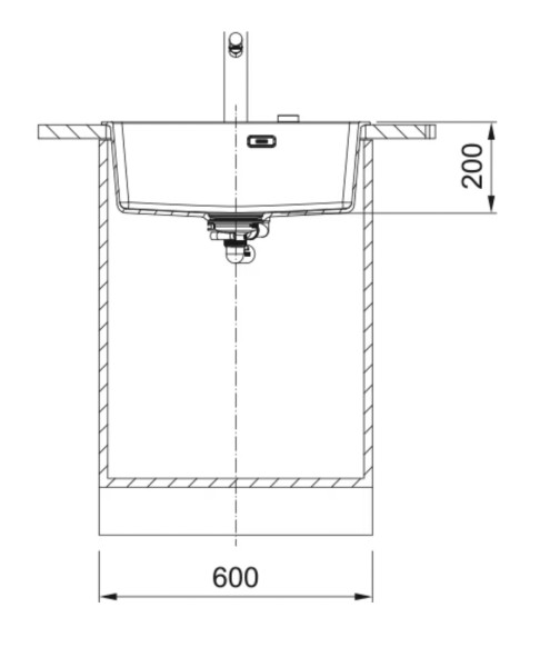 Enkele spoelbak Franke MRG610540KR1 detail 2