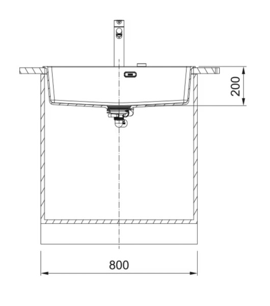 Enkele spoelbak Franke MRG610730KR1 detail 2
