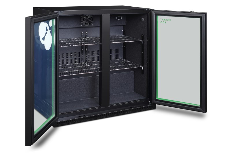 Flessenkoeler/ glazen of volle deur HUSKY C2-H-ECO-865-BK-NL detail 2