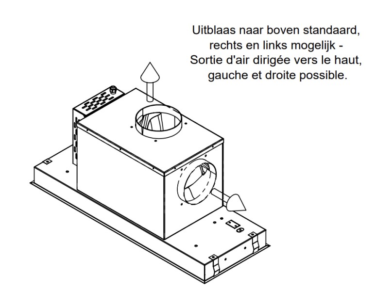 Hotte aspirante sans moteur Venduro RASMALL80ZM/ZWART detail 2