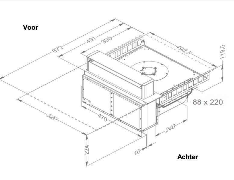 Taque de cuisson avec hotte intégrée Novy 40 004 / Novy Up detail 6