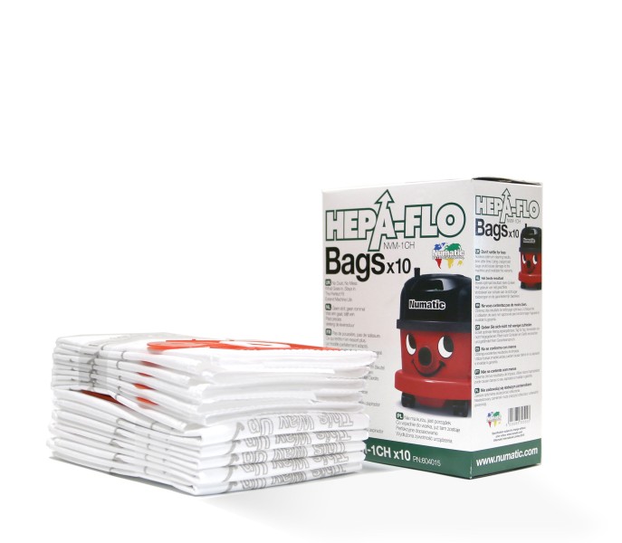 Stofzuigerzakken Numatic NVM-1CH(10 stuks) vooraanzicht