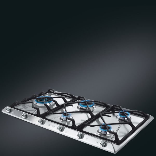 Kookplaat  gas Smeg SE97GXBE5 detail 1
