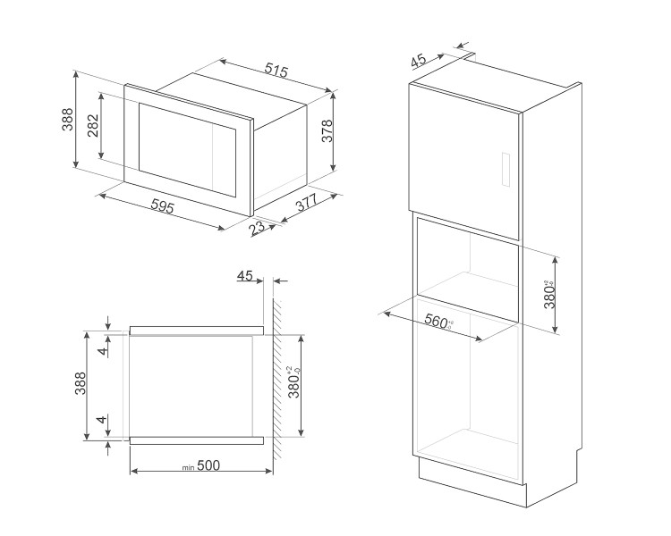 Micro-ondes avec grill Smeg FMI425X/inox detail 2