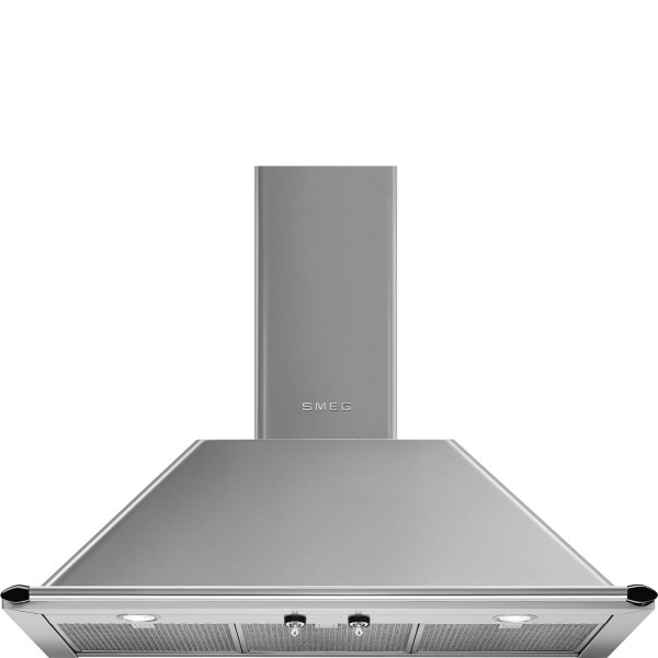 Dampkap wand/schouw Smeg KTR90XE vooraanzicht