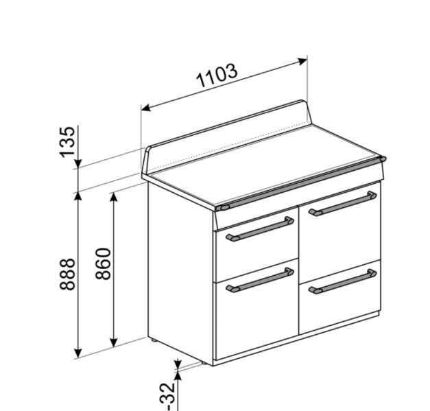 Cuisinière induction Smeg TR4110IBL2 detail 3