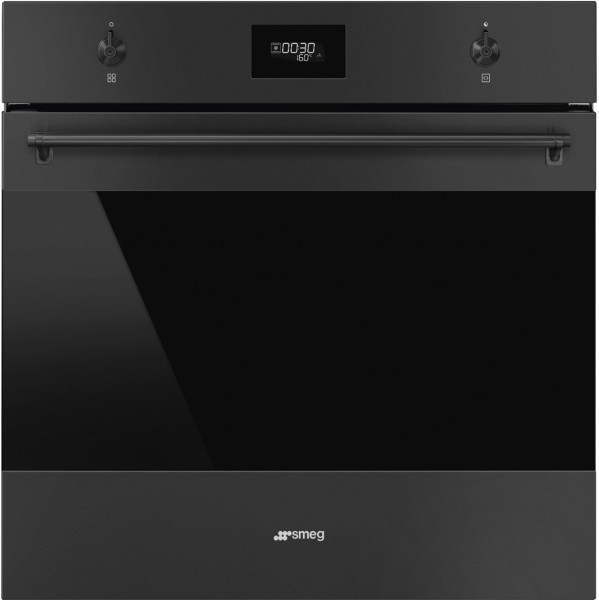 Four air pulsé/multifonction Smeg SFP6301TVN / ZWART vooraanzicht