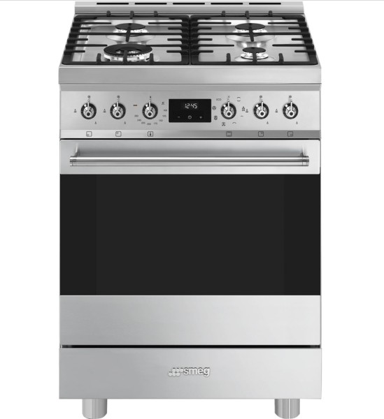 Cuisinière avec taque de cuisson au gaz Smeg C6GMX2 vooraanzicht