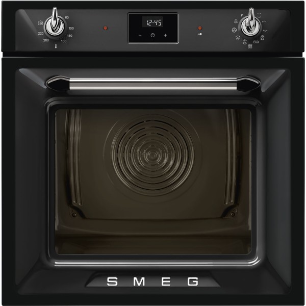 Multifunctie oven Smeg SOP6900TN / ZWART vooraanzicht