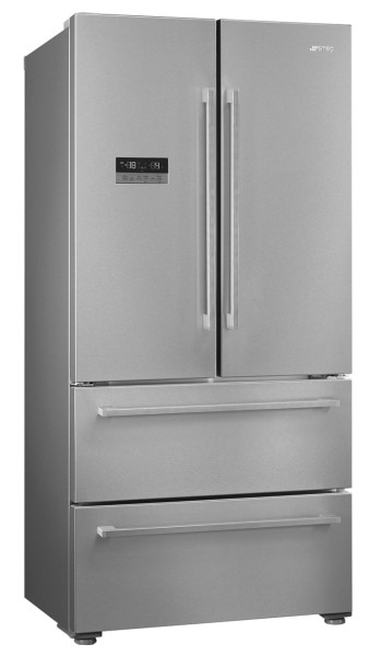 Side/Side + 3 et 4 portes Smeg FQ55FXDE vooraanzicht