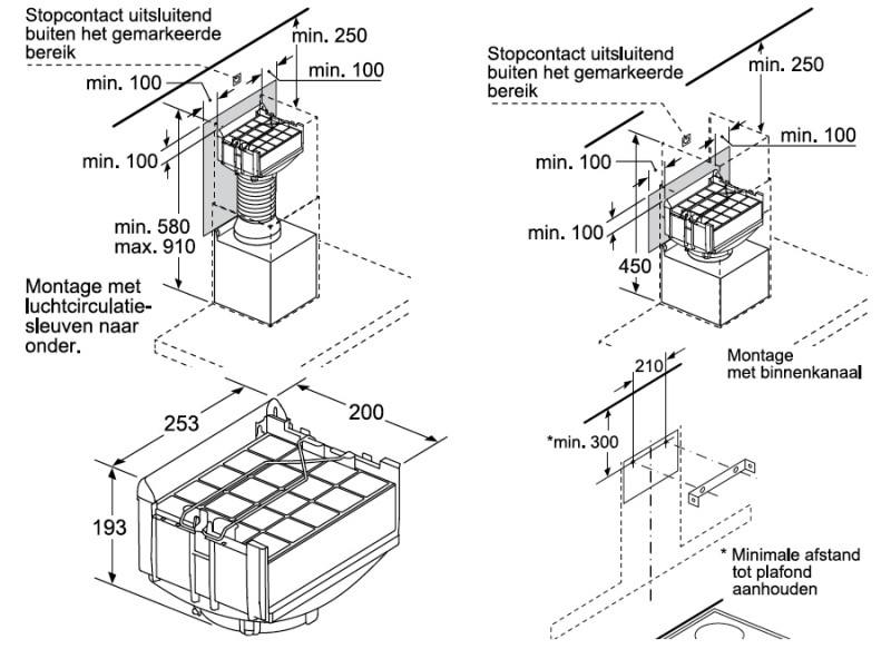 Dampkap toebehoren Bosch DWZ0XX0J0 detail 3