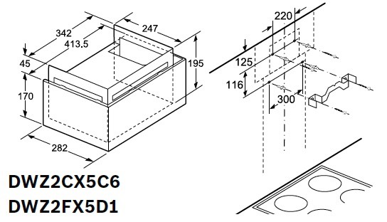 Hotte accessoires Bosch DWZ2FX5D1 detail 3