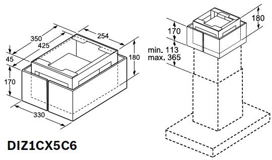 Dampkap toebehoren Bosch DWZ2FX5D1 detail 4