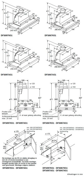 Dampkap telescopisch Bosch DFS067A51 detail 5