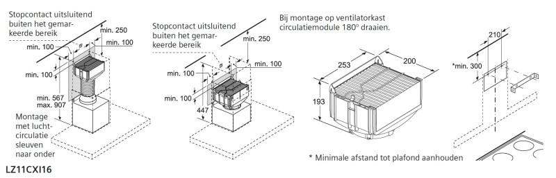 Hotte accessoires Siemens LZ11CXI16 detail 3