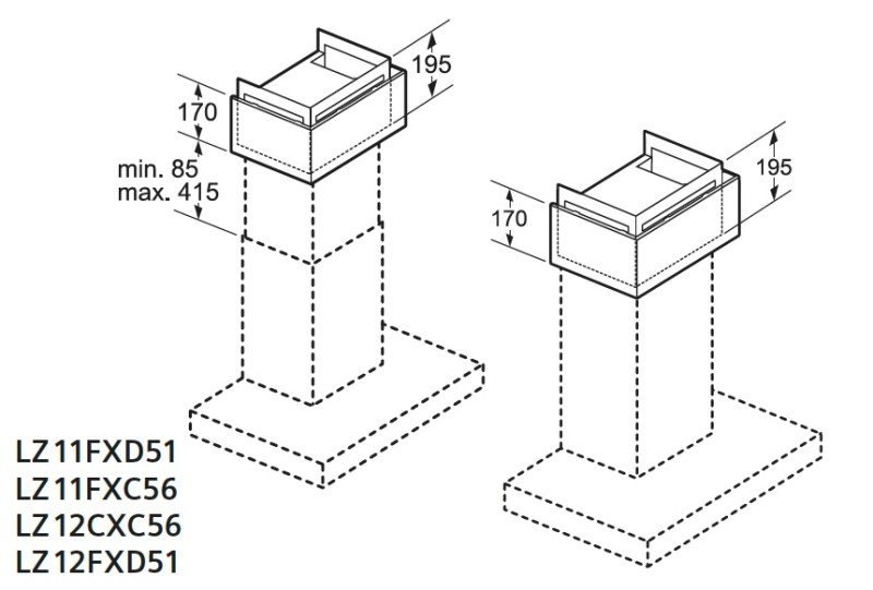 Dampkap toebehoren Siemens LZ11FXC56 detail 3