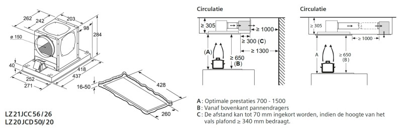 Hotte accessoires Siemens LZ20JCD20 detail 2