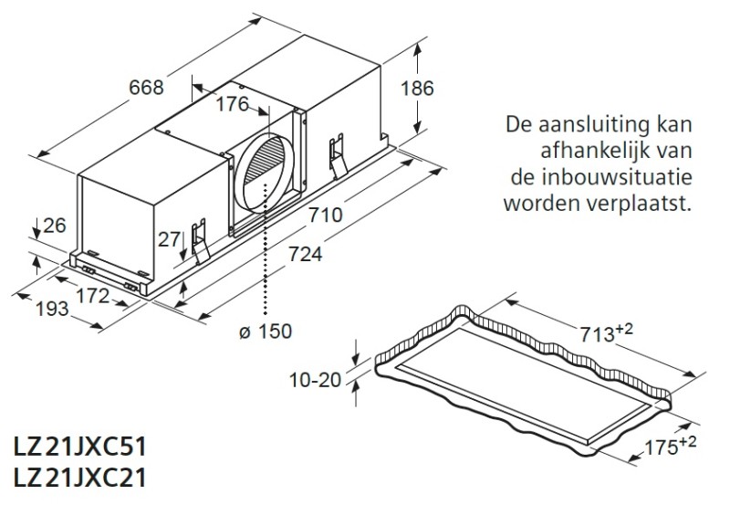 Hotte accessoires Siemens LZ21JXC51 detail 2