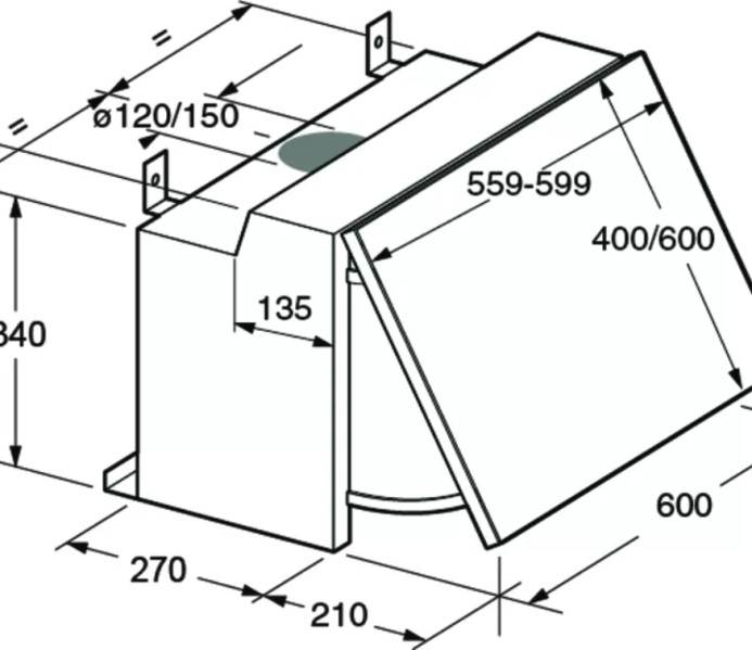 Dampkap uitklapbaar Etna/by Atag AG361ZT detail 2