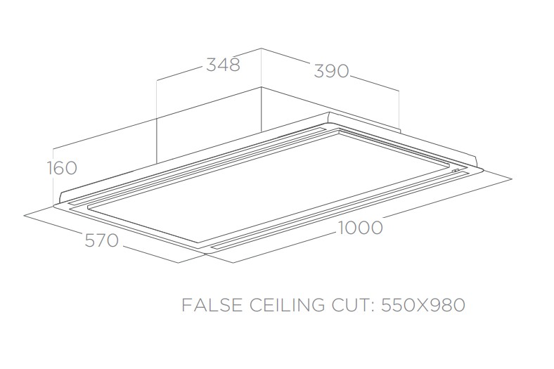 Dampkap inbouwgroep Elica PRF0173443A detail 1