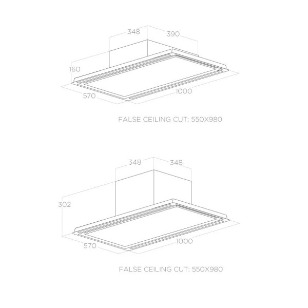 Dampkap inbouwgroep Elica PRF0167045A detail 2