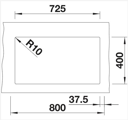 Dubbele spoelbak Blanco 527831/** detail 2