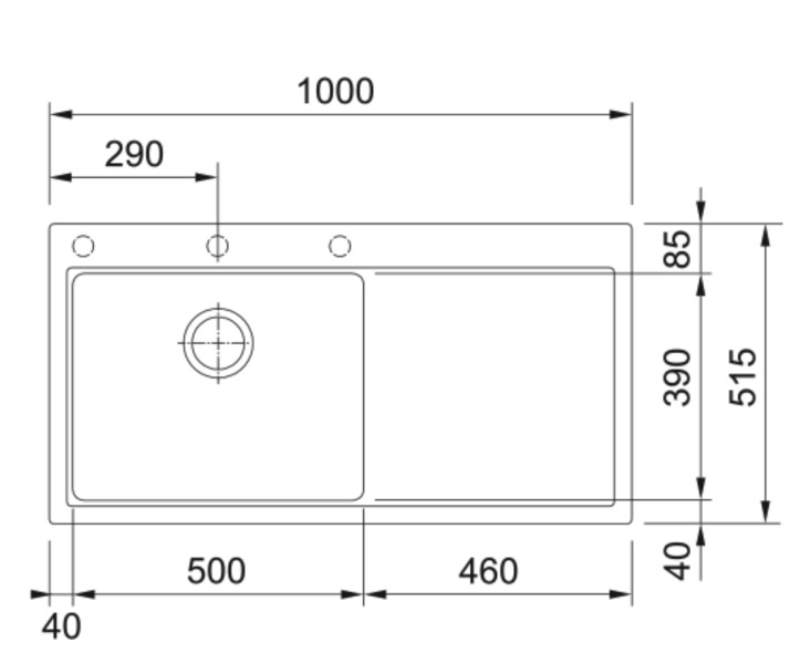 Evier 1 bassin Franke MTG611LGR1 detail 1